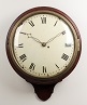 English mahogany wall timepiece, circa 1820.